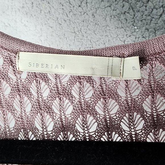 SIBERIAN Women's Small Dark Blush Pink Sleeveless Ruffled Bottom Sweater Dress - Picture 2 of 8